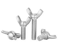 Bullone ad aletta, 10 pezzi in acciaio inossidabile 304, per stringere a mano, con viti a farfalla M4 M5 M6 M8 M10 M12 (M3 x 25)