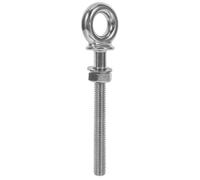 Bullone ad Anello di Sollevamento M10 X 100 316 in Acciaio Inox | Dado e Rondella, Resistente alla Ruggine e Alta Durezza, per Barche e Uso Marino
