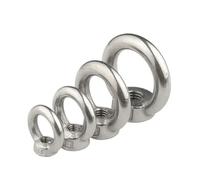 Bullone ad anello in acciaio inossidabile M3 M4 M5 M6 M8 M10 M12 304 con dado di aggancio e occhiello(Eye Nut,M4 x2pcs)