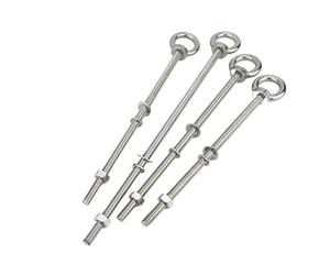 bullone ad occhiello, Bullone a occhiello lungo esteso da 20-300 mm Filettatura metrica in acciaio inossidabile 304 M4-M20 Vite a di sollevamento con dado e rondella Bulloni a in(M12X300mm)