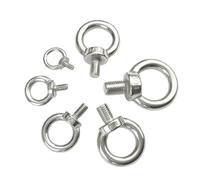 Bullone ad occhiello con spallamento Bullone ad occhiello ad anello Bulloni a occhiello 1 pz M3 M4 M5 M6 M8 M10 M12 Bullone a occhiello Viti di sollevamento marine in acciaio inossidabile 304 Anello F