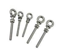 Bullone ad occhiello di sollevamento a spalla lunga in acciaio inossidabile 316 con dado M6 M8 M10 for sollevamento con fune metallica(5PCS,M8)