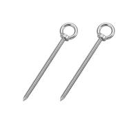 Bullone ad Occhiello in Acciaio Inossidabile 304 da 2 Pezzi, Ganci ad Occhiello Autofilettanti M12*100 per Cinghie di Fissaggio in Legno, Amaca, Sedia a Dondolo, Yoga