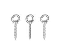 Bullone ad Occhiello in Acciaio Inossidabile 304 da 3 Pezzi, Ganci ad Occhiello Autofilettanti M10*30 per Cinghie di Fissaggio in Legno, Amaca, Sedia a Dondolo, Yoga