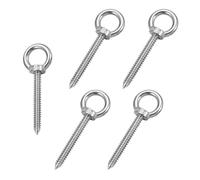 Bullone ad Occhiello in Acciaio Inossidabile 304 da 5 Pezzi, Ganci ad Occhiello Autofilettanti M4*40 per Cinghie di Fissaggio in Legno, Amaca, Sedia a Dondolo, Yoga