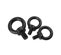 Bullone ad occhiello lungo per sollevamento, Golfare di sollevamento ad anello for carichi pesanti marini in acciaio inossidabile 304 nero da M3 a M24(M10X18mm-2PCS)