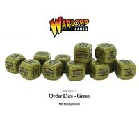 Bullone Azione Ordine Dadi - Verde - Warlord - WW2 - Spedizione Primo Classe