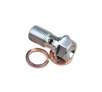 Bullone banjo for pinza freno moto M10X1,0mm/1,25mm, nipplo for vite di spurgo, acciaio inossidabile 304, adatto for Hon YA Kaw Suz(Blue 1.0mm)