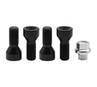 bullone bloccaggio mozzo Compatibile con Mini per Roadster R59 12-15 per Clubman R55 07-14 5 pezzi M14 x 1,25 bulloni antifurto per ruote dadi ruota chiave nera ricambi auto