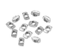 Bullone, bulloni a T, 50 pezzi M3/M4/M5*10 * 6 for dado a T scorrevole serie 20, a caduta con martello, connettore di fissaggio for estrusioni in alluminio 2020, testa a(M3)