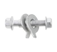 Bullone Camber 15mm Doppia Rondella per Allineamento ruote | Lega Argento, 8,1x4,2x2,5cm, per Sospensioni Veicolo e Varie Marche Auto