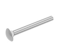 Bullone carrello SECCARO M6 x 60 mm, acciaio inox V2A VA A2, DIN 603 / ISO 8677, testa tonda con collo quadro, 20 pezzi