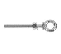 Bullone con Dado e Rondella ad Occhiello M10 X 100 in Acciaio Inox 316 | Uso Esterno e Marino, Alta Durezza e Montaggio Rapido, Finitura Argento per Applicazioni Robuste