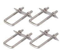 Bullone con morsetto a U in acciaio inossidabile, 2 pezzi M6 for installazioni edili Collegamento di parti meccaniche Cehicles Navi(M6*30 * 50)