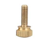 Bullone con vite a mano in ottone, M3 - M8, viti zigrinate in ottone a serraggio manuale, bulloni zigrinati a torsione in rame, bullone for telaio computer, vite a testa zigrinata(M8x16mm 2pcs)