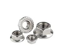 Bullone Dado flangiato esagonale in acciaio inossidabile 304 M5-0.8 sinistro, 10 pezzi(Standard,M20-2.5 (4pcs))