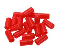 Bullone dado ruota esterno in PVC da 19 mm,20 pezzi,rosso