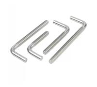 Bullone d'ancoraggio ad angolo retto a forma di L dell'acciaio inossidabile 304 7/M4M5M6M8M10M12 (Size : 2pcs M8X80)