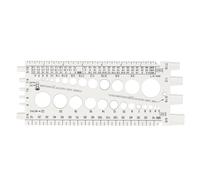 Bullone del bullone del filettatura filettatura metrica dimensioni imperiali bullone e strumento di indicatore dell'identificatore do per garage offerto in plastica pesante (Bianco)