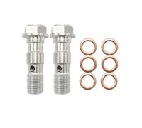 Bullone della pinza del freno della motocicletta Vite di spurgo Nipplo M10X1.0MM/1.25MM Acciaio inossidabile 304(A 2 set M10X1.0mm)