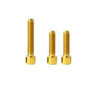 Bullone deragliatore anteriore/posteriore for bicicletta M4x13,5/20 mm for bulloni di regolazione del cambio for bicicletta MTB Parti Bulloni di regolazione della corsa(3pcs Gold)