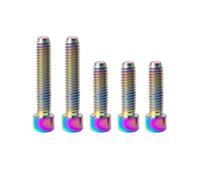 Bullone deragliatore anteriore/posteriore for bicicletta M4x13,5/20 mm for bulloni di regolazione del cambio for bicicletta MTB Parti Bulloni di regolazione della corsa(5pcs Rainbow)
