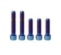 Bullone deragliatore anteriore/posteriore for bicicletta M4x13,5/20 mm for bulloni di regolazione del cambio for bicicletta MTB Parti Bulloni di regolazione della corsa(5pcs Blue)