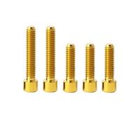 Bullone deragliatore anteriore/posteriore for bicicletta M4x13,5/20 mm for bulloni di regolazione del cambio for bicicletta MTB Parti Bulloni di regolazione della corsa(5pcs Gold)