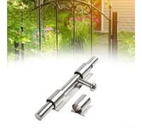 Bullone di bloccaggio per porta in acciaio inox da 20,3 cm, spazzolato, resistente alla ruggine, affidabile meccanismo di bloccaggio per proteggere la proprietà in modo efficiente