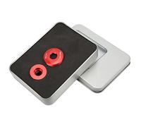 Bullone di fissaggio per biella della bicicletta M18 M30, vite per biella in lega, bulloni leggeri e antiruggine per bielle di biciclette con 4 opzioni di colore per bici da strada (Rossa)