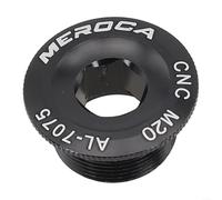 Bullone di fissaggio per pedivella per mountain bike, M19 M20, viti CNC in lega di alluminio, per corone cave, compatibile con PROWHEEL e kit (M20 nero)
