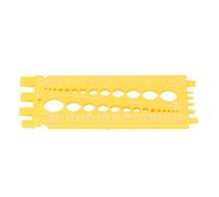 Bullone di misurazione do do filettatura fulmine in plastica integrata in termini di millimetro sizer scala per la macchina per riparazioni automobilistica lavori di costruzione (Giallo)