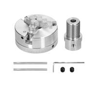 Bullone di montaggio autocentrante manuale a 3 griffe/4 griffe for tornio for rettifica, fresatura, tornio, albero di collegamento da 3,17 mm/5 mm/8 mm per la lavorazione del legno(3 jaws-5mm)