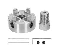 Bullone di montaggio autocentrante manuale a 3 griffe/4 griffe for tornio for rettifica, fresatura, tornio, albero di collegamento da 3,17 mm/5 mm/8 mm per la lavorazione del legno(4 jaws-3.17mm)