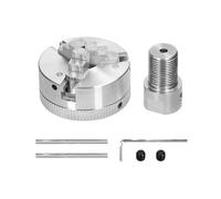 Bullone di montaggio autocentrante manuale a 3 griffe/4 griffe for tornio for rettifica, fresatura, tornio, albero di collegamento da 3,17 mm/5 mm/8 mm per la lavorazione del legno(3 jaws-3.17mm)