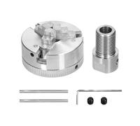 Bullone di montaggio autocentrante manuale a 3 griffe/4 griffe for tornio for rettifica, fresatura, tornio, albero di collegamento da 3,17 mm/5 mm/8 mm per la lavorazione del legno(3 jaws-8mm)