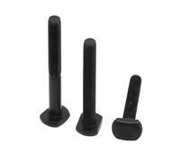 Bullone di serraggio a testa cilindrica filettata M6 M8 M10 M12 GB37 in acciaio al carbonio nero a forma di T for fresatrice(35mm,M10 1pc)