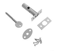 Bullone di sicurezza per tubo con chiave, in acciaio inox, per porte antincendio, progettato per fissare porte con bulloni di fissaggio e set completo di accessori di bloccaggio (acciaio inossidabile)