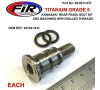 Bullone e dado leva pedale freno posteriore TITANIO M8x43mm KAWASAKI KX250...