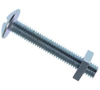 Bullone E Dado METALMATE Zincato Per Tetto M6 x 40mm Scatola 25 MEMRBN0640
