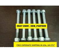 Bullone e dado terna Jcb M10X80, confezione da 6 pezzi. Numero parte 1315/341...