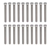 Bullone esagonale bullone esagono filo grido a filo completamente filettati per la costruzione ingegneristica fai te fai te a2 in acciaio inossidabile m10x1.5 DIN 933 20pcs (M10 * 100)
