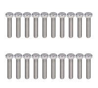 Bullone esagonale bullone esagono filo grido a filo completamente filettati per la costruzione ingegneristica fai te fai te a2 in acciaio inossidabile m10x1.5 DIN 933 20pcs (M10 * 50)