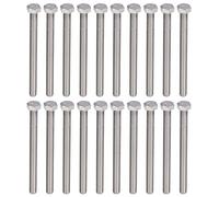 Bullone esagonale bullone esagono filo grido a filo completamente filettati per la costruzione ingegneristica fai te fai te a2 in acciaio inossidabile m10x1.5 DIN 933 20pcs (M10 * 140)