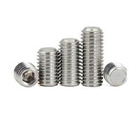 Bullone esagono Socket a sfera senza testa, 10/50 pezzi 316 A4 acciaio inossidabile M3 M4 grado marino esagono incassato punta piatta bullone senza testa vite di fissaggio(10mm,M3 50pcs)