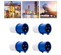 Bullone industriale 16A 3 pin prese di ricambio 4 pezzi antispruzzo set esterno