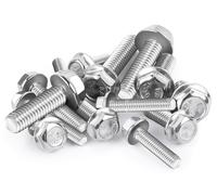 Bullone Inossidabile M5x16mm Vite Esagonale 25Pcs Bulloni Flangiati Esagonali Bulloni Nessun Dente Di Bloccaggio Bulloni Di Fissaggio A2 In Acciaio Inox Filettatura Completa (M5x16mm)