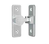 Bullone luminoso al buio a 90 gradi per porte interne e bagno, design adatto per porte tradizionali (argento)