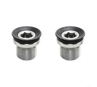 Bullone M15 nero argento per pedivelle giganti FSA nero argento M15 bullone | Realizzato in metallo di alta qualità, resistente all'usura, garantisce stabilità alla manovella, durevole per ciclismo