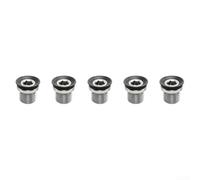 Bullone M15 nero argento per pedivelle giganti FSA nero argento M15 bullone | Realizzato in metallo di alta qualità, resistente all'usura, garantisce stabilità alla manovella, durevole per ciclismo